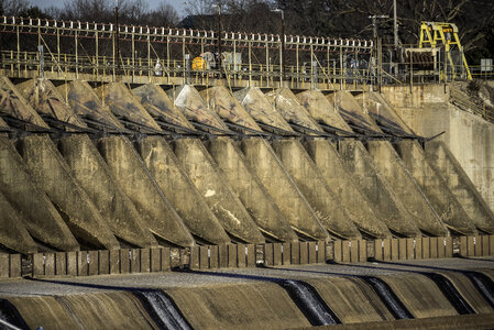 Close Up of the Dam at Prairie Du Sac 