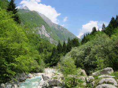 The Soca river, Slovenia photo