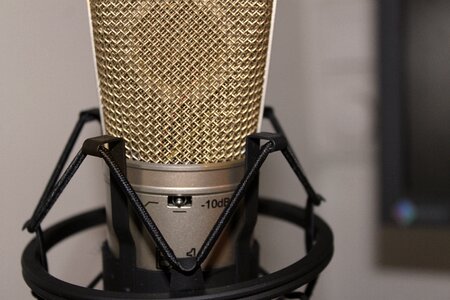 Recording metallic music studio photo