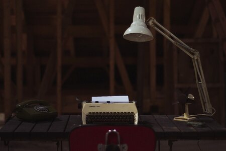 Retro Typewriter Phone Light photo
