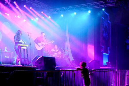 Young Boy Attending a Concert photo