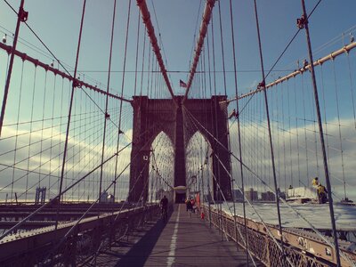 Manhattan bridge city photo