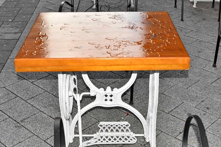 Furniture rain street