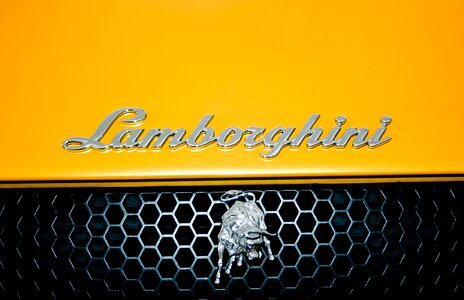Yellow sportscar automobile