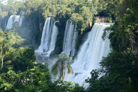 Amazing waterfalls at Iguazu Falls