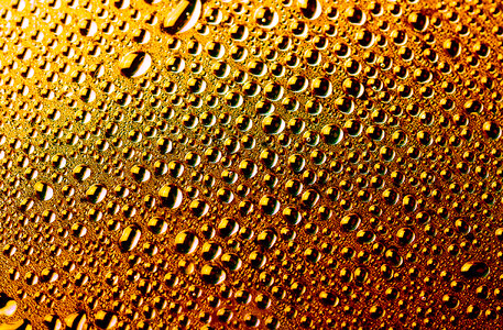 Water drops - Orange background photo