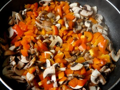Stew vegetables sear
