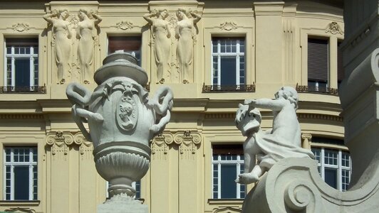 Art nouveau facade vienna photo
