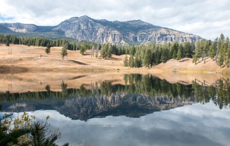 Mountains Lake Reflection photo