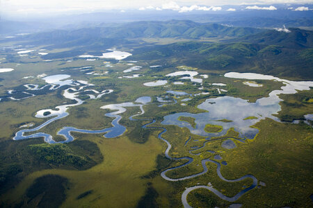 Aerial shot of Tetlin National Wildlife Refuge photo