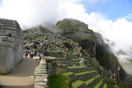 Machu Picchu is a UNESCO World Heritage Site in Peru photo