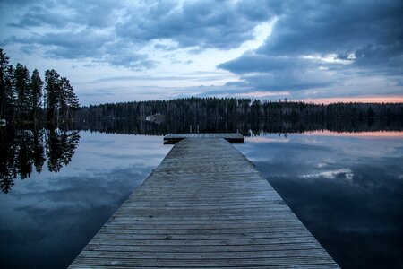 Dock into the Water in Finland photo