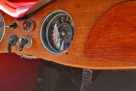 Dashboard wooden car