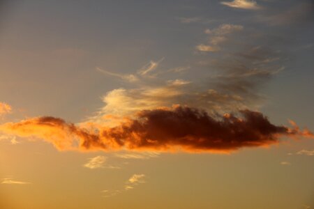 Sunset evening sky cloud photo