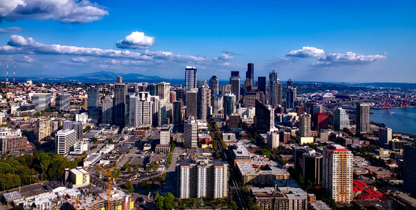 Downtown Cityscape in Seattle, Washington