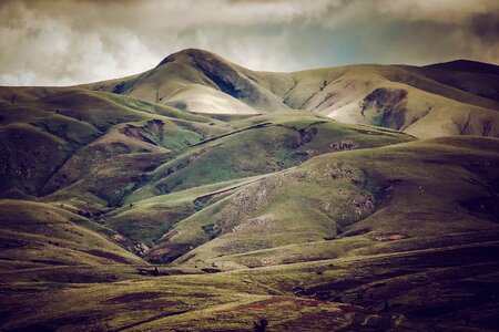 Landscape hills vegetation photo