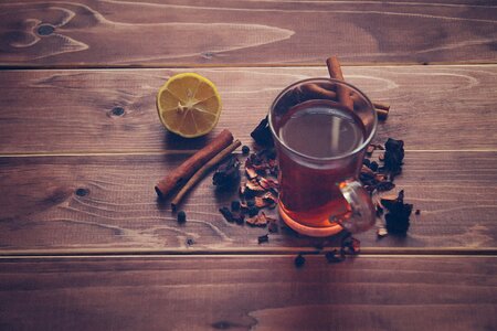Hot Tea, Cinnamon & Lemon photo