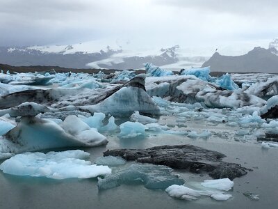 Jokulsarlon glacier lagoon, Iceland photo