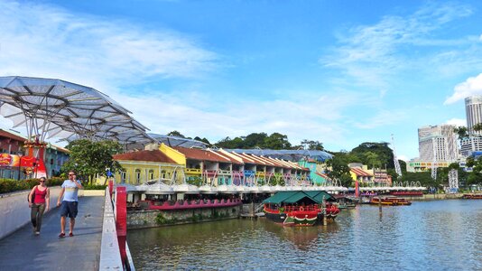 Building landmark river photo