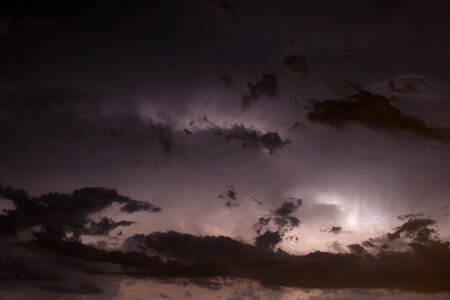 Night weather storm photo