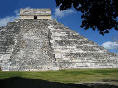 Pyramid temple mexico photo