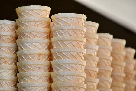 Icecream waffle stacks