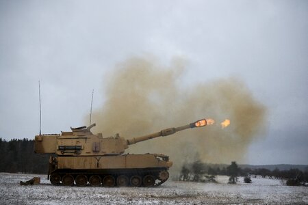 A U.S. Army M109A6 Paladin howitzer photo