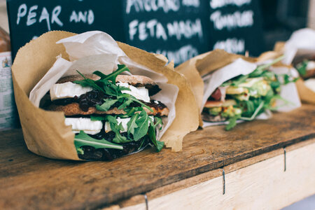 Healthy sandwiches Street Food photo