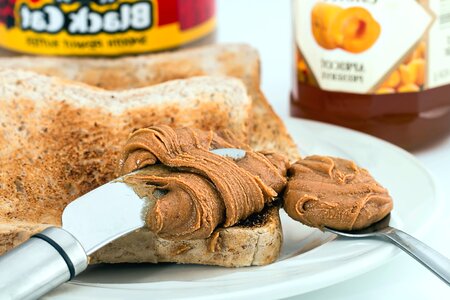 Bread breakfast cream photo