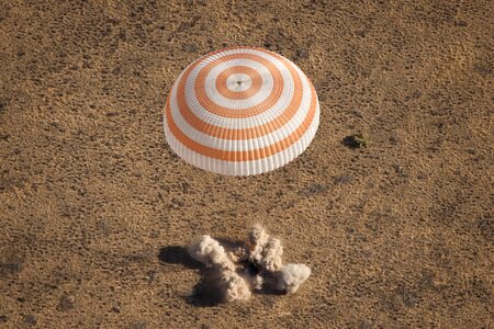 Landing of Soyuz TMA-17 spacecraft photo