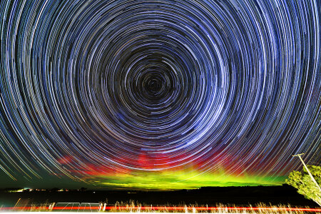 Spinning Star Trails in New Zealand photo