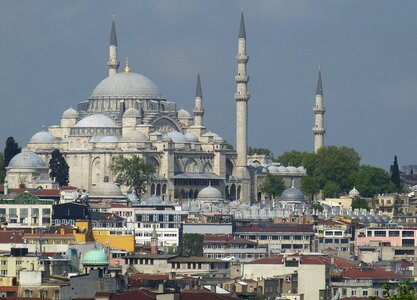 Mosque golden horn historic center photo