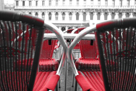 Red Outdoor Chairs photo