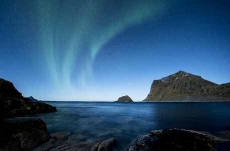 Night beach costa photo