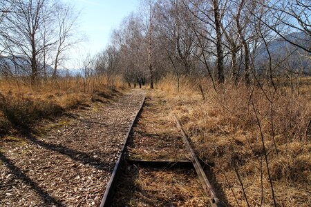 Railway rails rails shut down photo