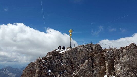 Blue Sky climb cold photo