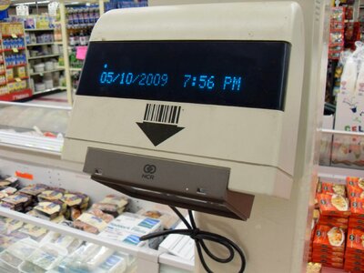 Ancient price scanner photo