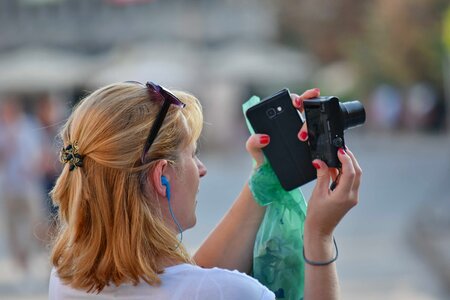 Camera cellphone tourist attraction photo