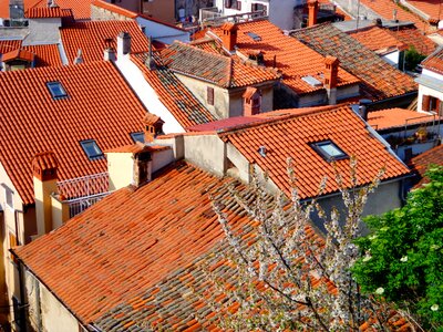 Tile city roof photo