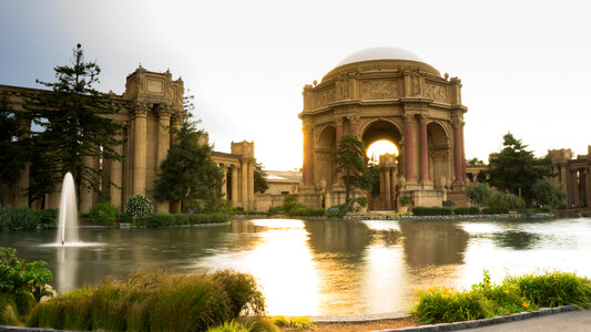 Fountain and Palace of Fine Art, San Francisco, California photo