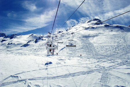 Chair Lift in Val Thorens photo