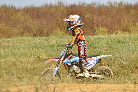 Adventure child motocross photo