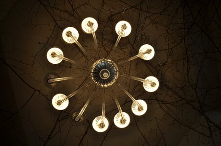 Chandelier lights ceiling photo