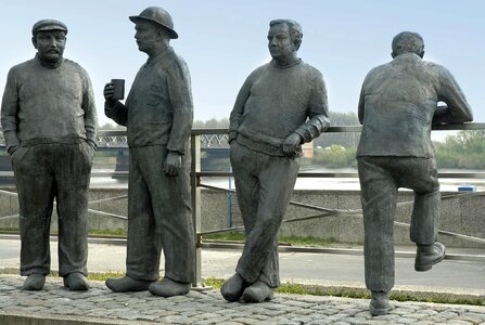 Men standing unique photo