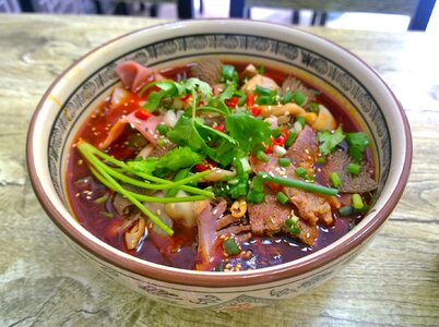 Take food bowl vegetables photo