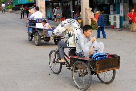 Cart city moped photo