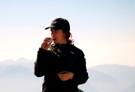 Mountain portrait person
