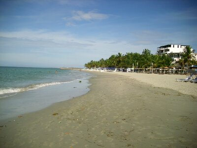 Beach blue sky cloud