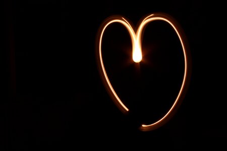 Heart black love