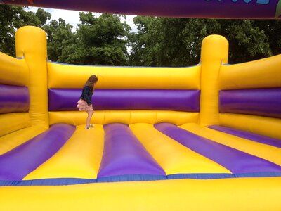 Inflatable jumper girl inflatable photo